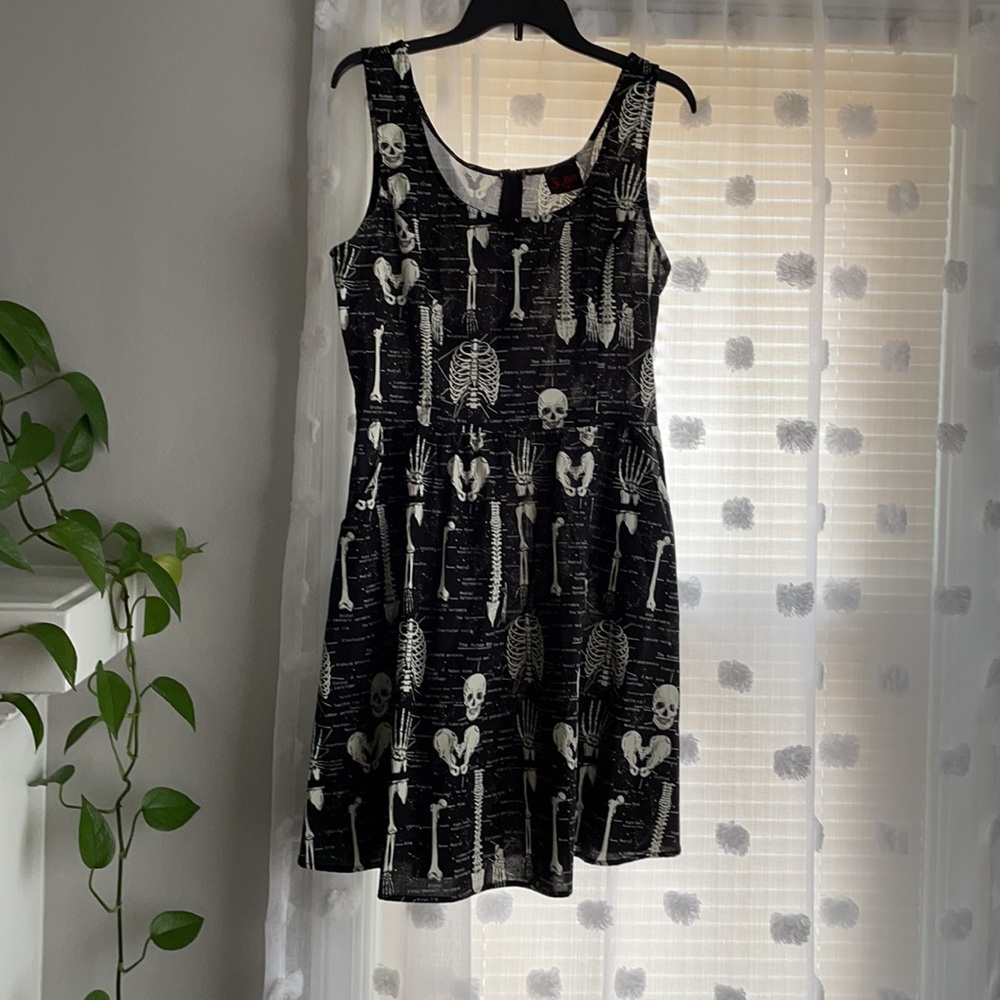 Folter Anatomical Skeleton Glow in the Dark Dress
